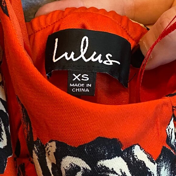 LULUS Halter Neck Floral Print Sleeveless Mini Dress Size XS - Picture 5 of 7